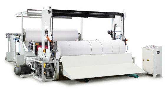 China PLC steuerte das Seidenpapier, das Maschine/riesige Papierrollenrückspulenmaschine herstellt fournisseur